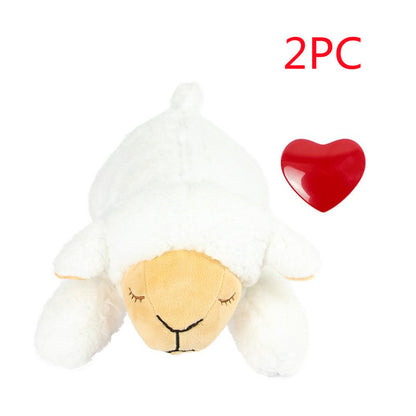 Pet Comfort Dog Anxiety Accompany Sleep Simulation Heartbeat Plush Toy